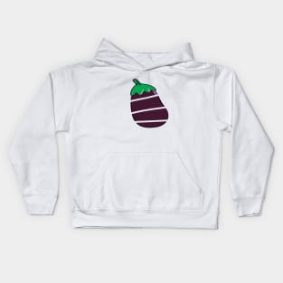 Sliced ​​eggplant Kids Hoodie